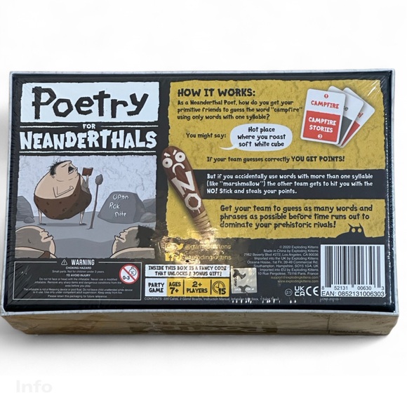 Poetry for‎ Neanderthals Word Game - Picture 3 of 3